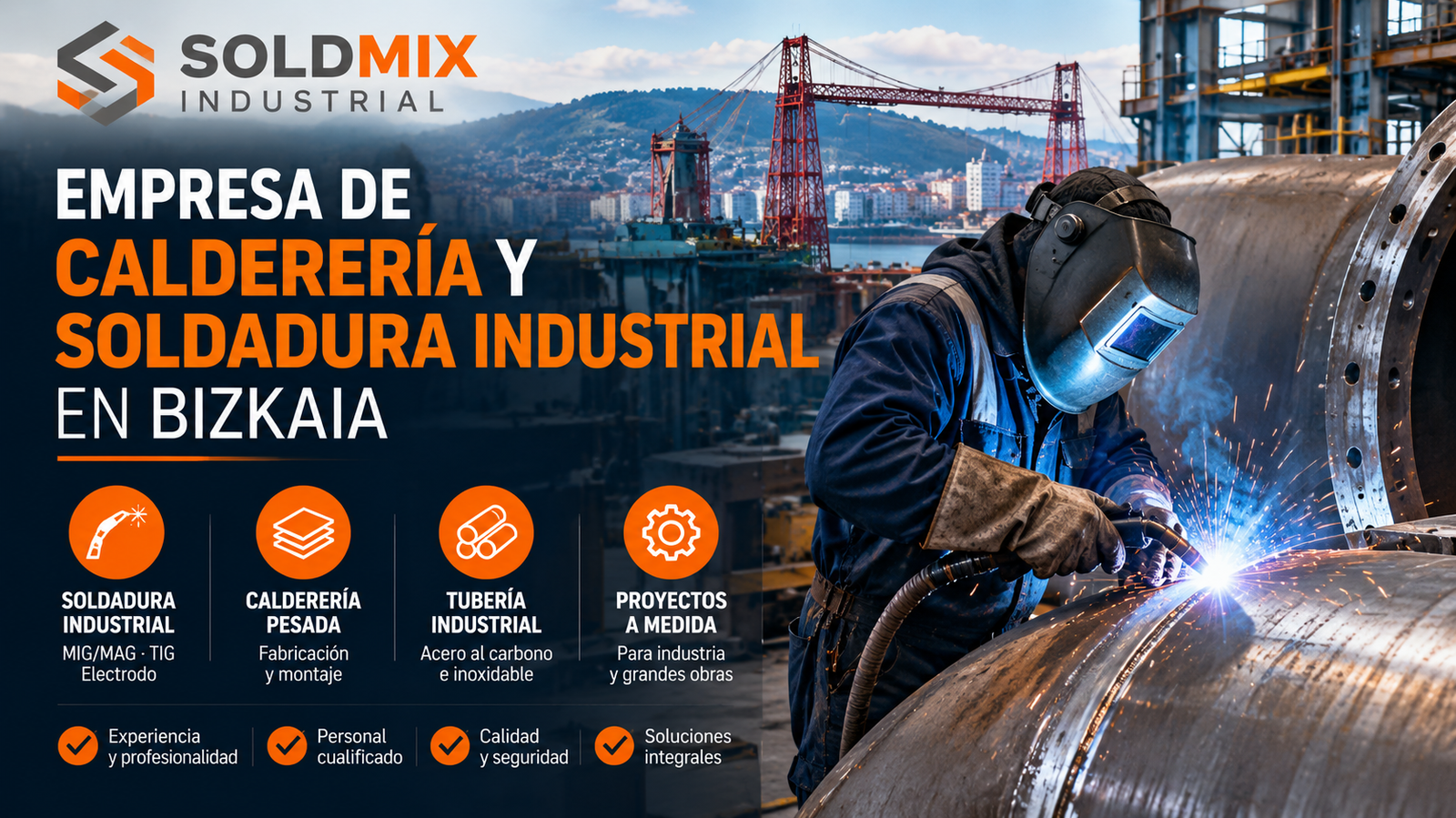 Empresa de calderería y soldadura industrial en Bizkaia